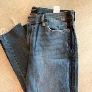 Banana republic straight ankle jeans with detail